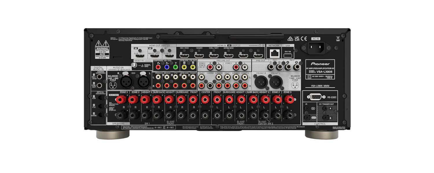 Receptor AV Pioneer Elite VSX-LX805 11.4 Canais - Potência Máxima
